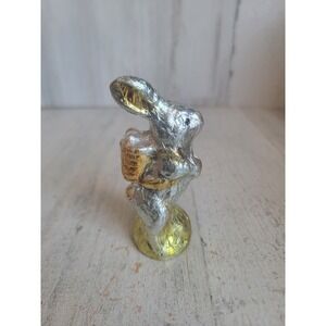 Mini faux chocolate rabbit Easter Bunny basket egg mini figure home